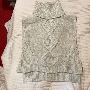 Rebecca Taylor Optic Sleeveless Turtleneck Sweater